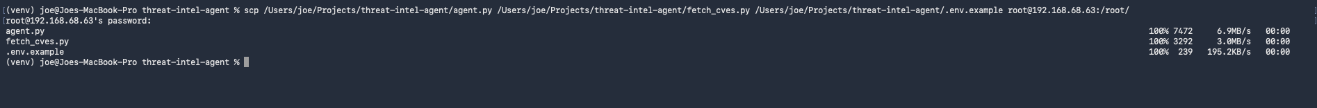 File transfer to daneel via SCP