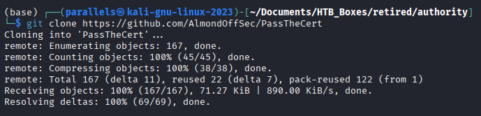 Cloning the PassTheCert repository