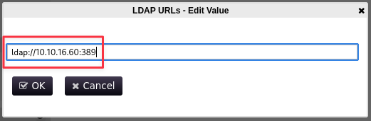 LDAP test connection result in PWM editor