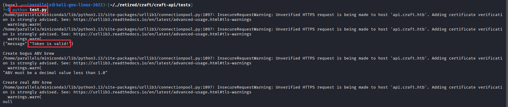 test.py confirms the token is still valid