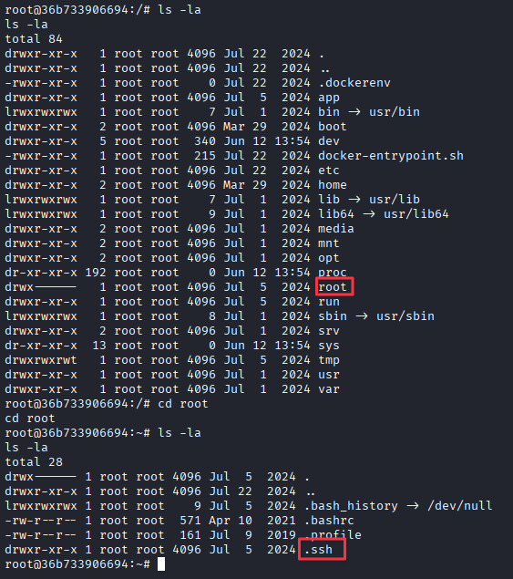 Docker filesystem showing .ssh directory and ControlMaster socket