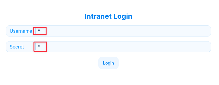 Wildcard credentials bypassing LDAP authentication