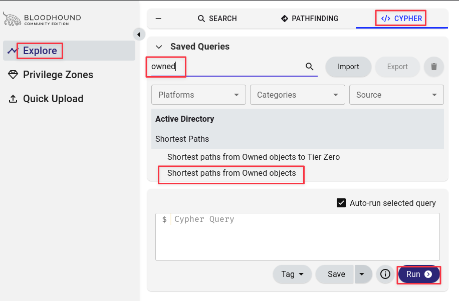 Running shortest paths from owned principals cypher