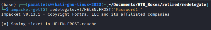 getTGT returning a TGT for Helen.Frost
