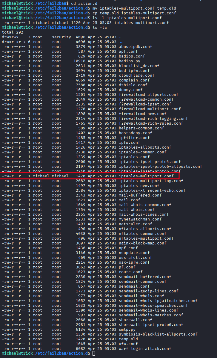 iptables-multiport.conf listed in action.d