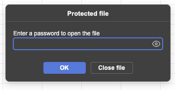 Access_Review.xlsx prompting for a password on open